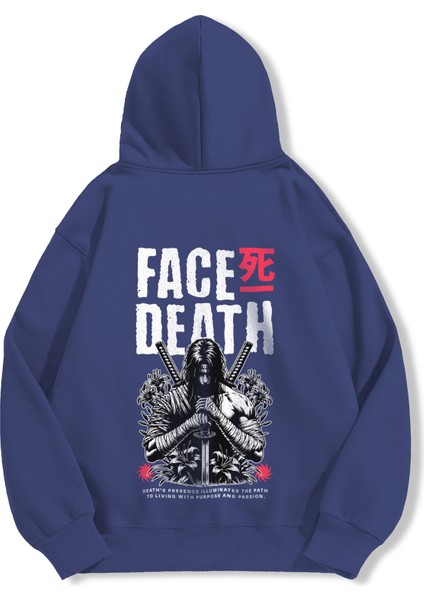 Unisex Sweatshirt Oversize Hoodie Face Death