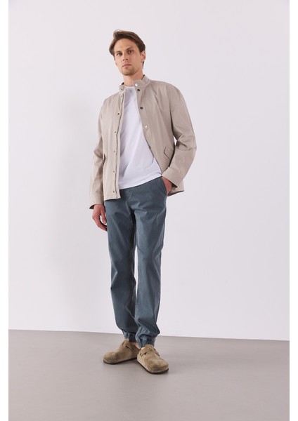 Simon Slim Fit Grey Jogger Pantolon-Grey