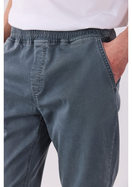 Simon Slim Fit Grey Jogger Pantolon-Grey fırsatları