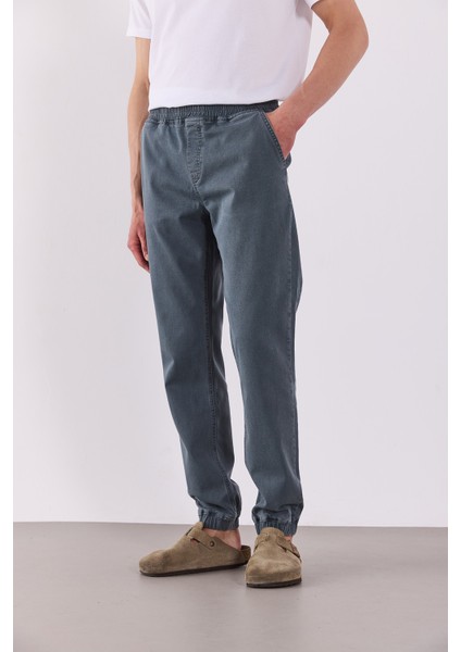 Simon Slim Fit Grey Jogger Pantolon-Grey indirimleri