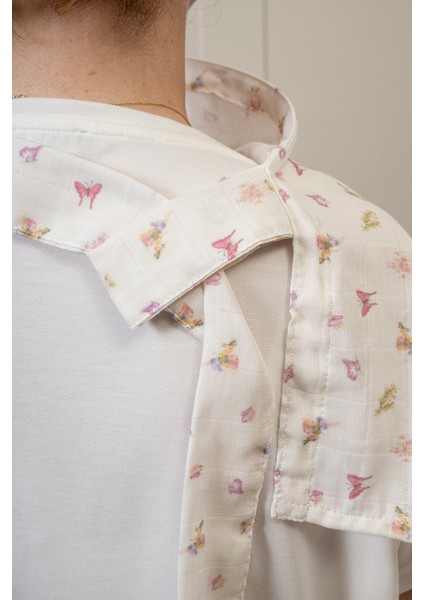 %100 Pamuk Müslin Emzirme Örtüsü - Büyülü Bahçe / Kelebek fiyatları