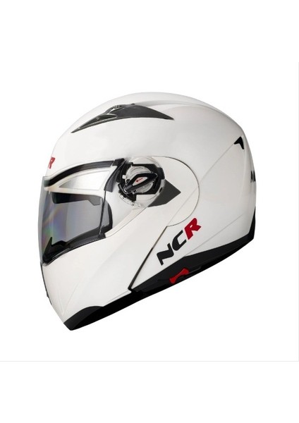 -158 Çene Açılır Gözlüklü E-Ce Belgeli Parlak Beyaz