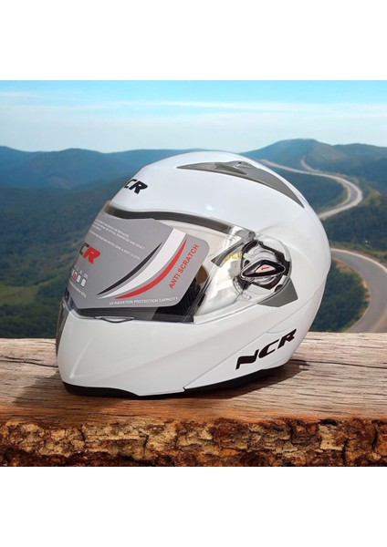 -158 Çene Açılır Gözlüklü E-Ce Belgeli Parlak Beyaz fiyatları