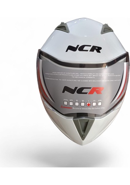 -158 Çene Açılır Gözlüklü E-Ce Belgeli Parlak Beyaz fırsatları