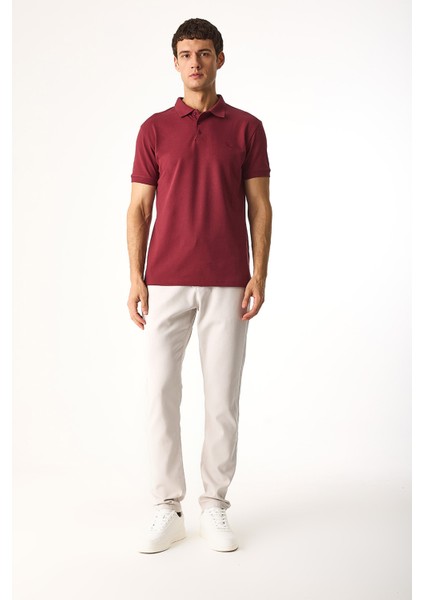 Jake Beli Lastikli Parça Boya Chino Pantolon(Tencel)(Tm)-Taş