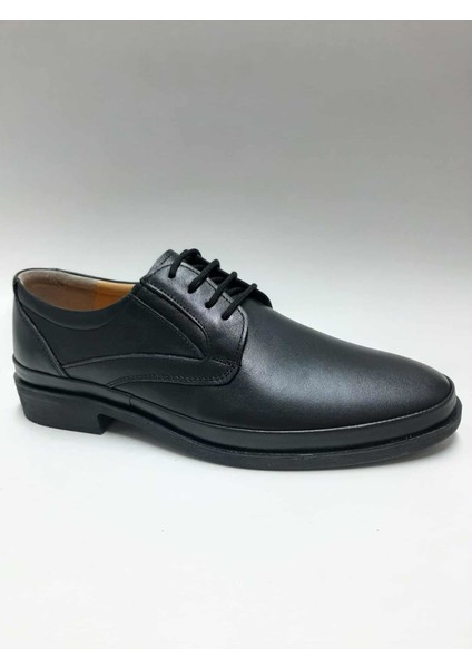 Hakiki Deri Kauçuk Esnek Tabanlı Bağcıklı Siyah Kışlık Erkek Ayakkabı C-9175045KTGY fiyatları