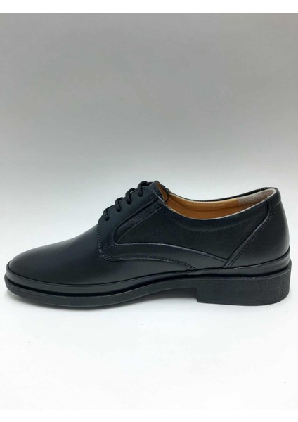 Hakiki Deri Kauçuk Esnek Tabanlı Bağcıklı Siyah Kışlık Erkek Ayakkabı C-9175045KTGY modelleri