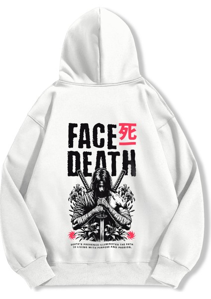 Unisex Sweatshirt Oversize Hoodie Face Death