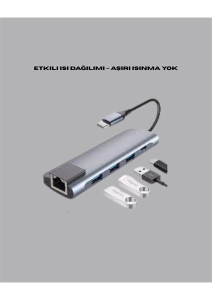Mtxdpn Type‑c Dönüştürücü – 2×usb3.0, Sd/ms, 4k Hdmi & Rj45 Ile Profesyonel Kullanım fırsatları