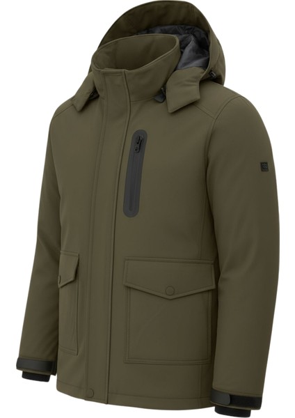 Erkek Yeşil Outdoor Su Geçirmez Kapüşonlu Kışlık Kaban – Rüzgar ve Yağmura dayanıklı modelleri