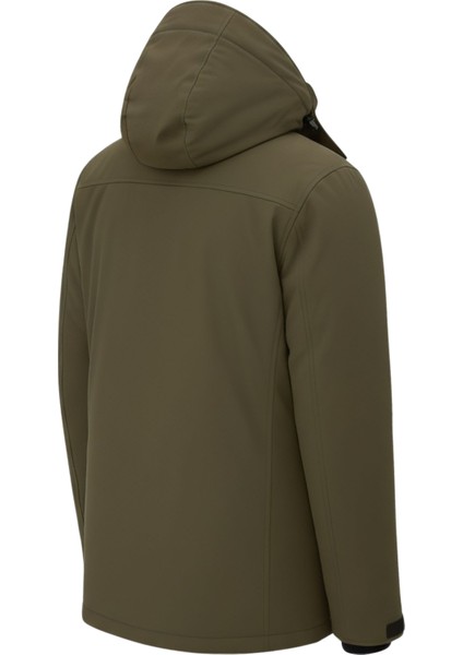 Erkek Yeşil Outdoor Su Geçirmez Kapüşonlu Kışlık Kaban – Rüzgar ve Yağmura dayanıklı fırsatları