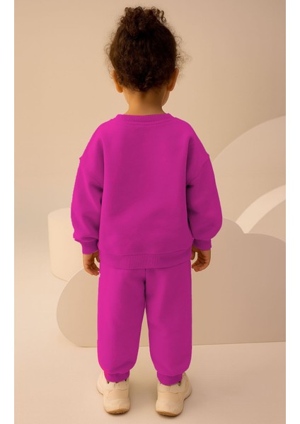 Barbosa Kuromi Baskılı Şardonsuz Sweatshırt Eşortman 2'li Kız Çoçuk Takım fiyatları