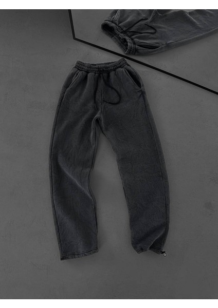 Oversıze Eşofman Pantolon Stoper Paça - Şardonlu Penye Eşofman indirimleri