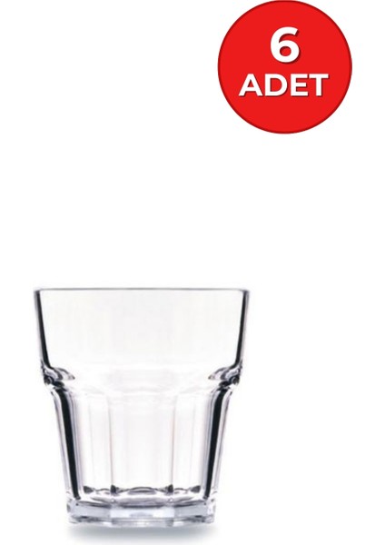 Kırılmaz Polikarbonat Su Meşrubat Çay Kahve Bardağı Sunumluk Bardak Şeffaf
