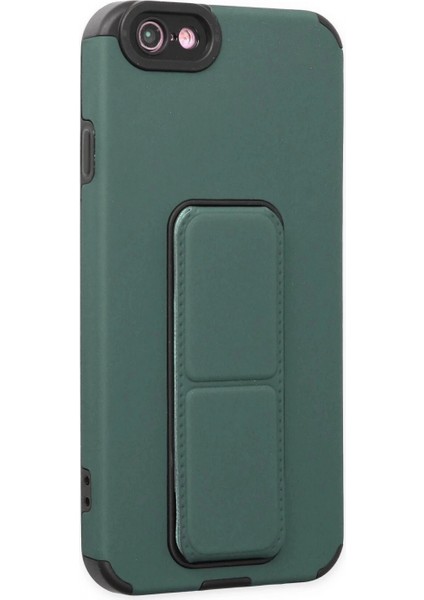 iPhone 6 Kılıf Mega Standlı Silikon - Yeşil fiyatları