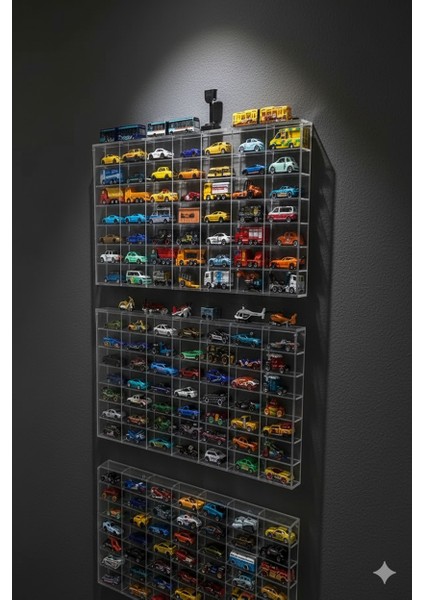 49’lu Kapaklı Pleksi Hot Wheels Sergileme Rafı – 1:64 Ölçek Diecast / Matchbox / Koleksiyon Araba Standı, Ekonomik Serisi indirimleri