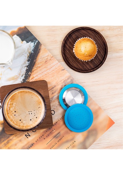 Nespresso Zenius Kahve Filtresi Yeniden Kullanılabilir Kahve Kapsülü Kapağı Espresso Kahve Kreması Makinesi Barista Fırça ve Kaşık ile (Yurt Dışından) indirimleri