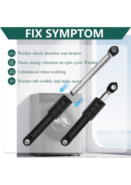 Yeni 5304491701 Yıkayıcı Amortisörleri 4 Adet Yıkayıcı 137040900 7137040900 AP5691818 PS8689636 EAP8689636'NIN Yerini Alır (Yurt Dışından) fırsatları