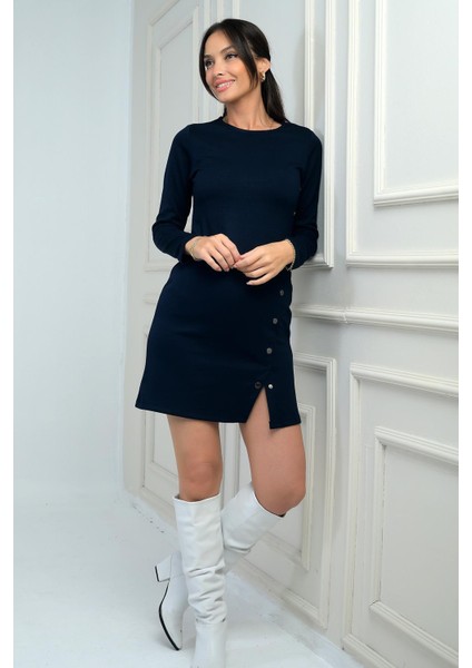 Kadın Çıtçıtlı Kısa Elbise modelleri