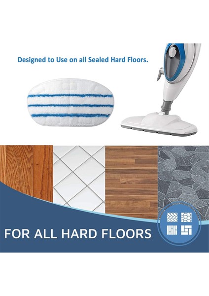 Pursteam Thermapro 10'u 1 Arada Buharlı Paspas Yeniden Kullanılabilir Buharlı Paspas Pedleri (Yurt Dışından) fırsatları