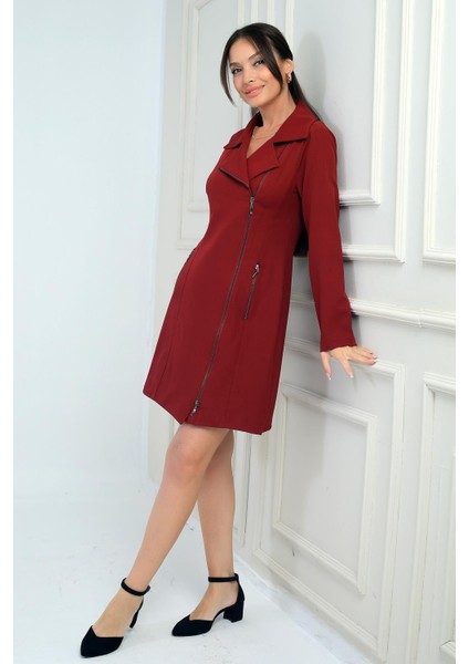 Kadın Fermuar Detaylı Kısa Elbise modelleri