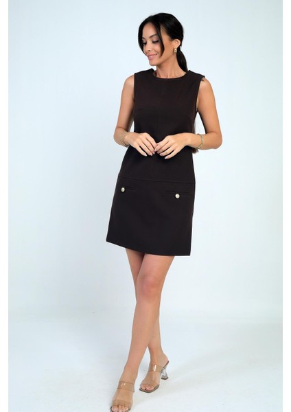 Kadın Filoto Detaylı Kısa Elbise
