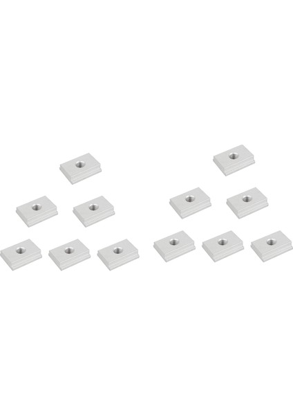 12 Pcs T-Yuva Fındık M6 T Ray Sürgülü Fındık Alüminyum Yuva Fıstığı Palet Sürgülü Fındık Mobilya Yuvası Fındık (Yurt Dışından)