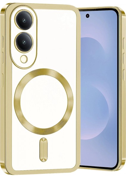 Samsung Galaxy S25 Edge Kross Magneticsafe Kapak - Gold
