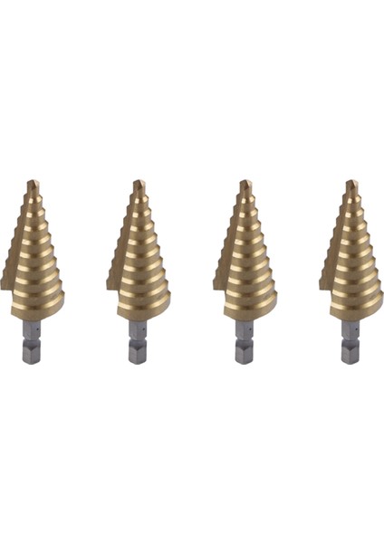 4pcs 4-22MM Hss 4241 Hex Titanyum Koni Matkap Bit Delik Kesici Sac Metal Için (Yurt Dışından)
