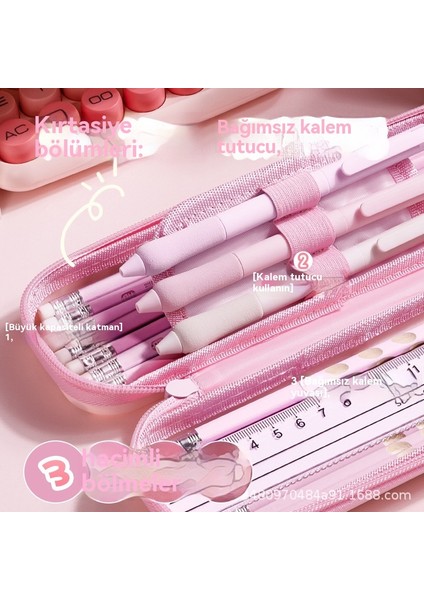 Yeni Kaba Bear Su Geçirmez ve Düşmeye Dayanıklı Büyük Kapasiteli Kırtasiye Kutusu Karikatür Kalem Kutusu Erkek ve Kadın Kalem Kutusu Birinci Sınıf Büyük Kapasiteli Kalem Kutusu (Yurt Dışından) modelleri