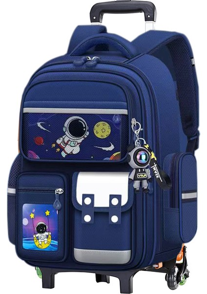 Yeni Çocuk Okul Çantaları 2-6 Sınıf Erkek Ilköğretim Öğrencileri Okul Çantaları Büyük Kapasiteli Yük Azaltma Astronot Arabası Sırt (Yurt Dışından)