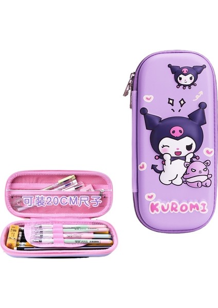 25 Yeni 3D Üç Boyutlu Deri Kırtasiye Kutusu Karikatür Ilkokul Öğrencileri 1-3-6 Sınıf Çocuk Kalem Kutusu Büyük Kapasiteli Kalem Çantası (Yurt Dışından)