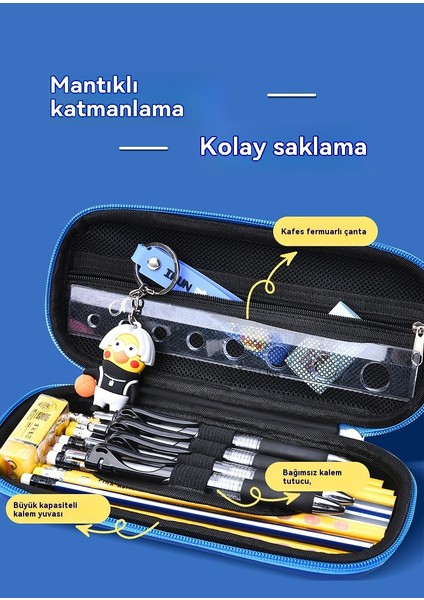 25 Yeni 3D Üç Boyutlu Deri Kırtasiye Kutusu Karikatür Ilkokul Öğrencileri 1-3-6 Sınıf Çocuk Kalem Kutusu Büyük Kapasiteli Kalem Çantası (Yurt Dışından) modelleri