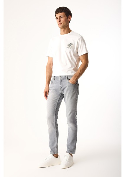 Daniel Ice Grey Straight Fit Jean Pantolon-Ice Grey fırsatları