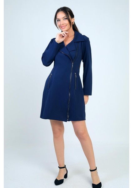 Kadın Fermuar Detaylı Kısa Elbise modelleri