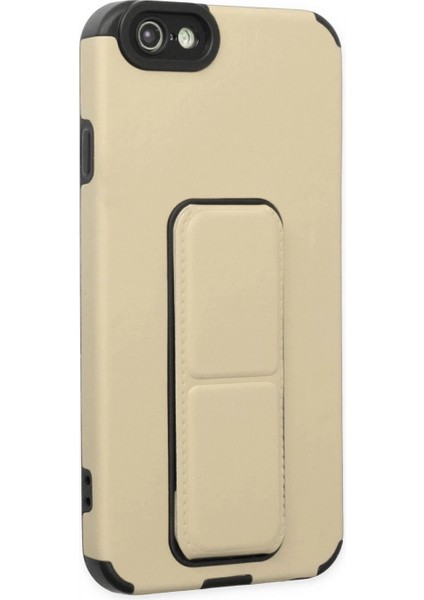 iPhone 6 Kılıf Mega Standlı Silikon - Gold fiyatları