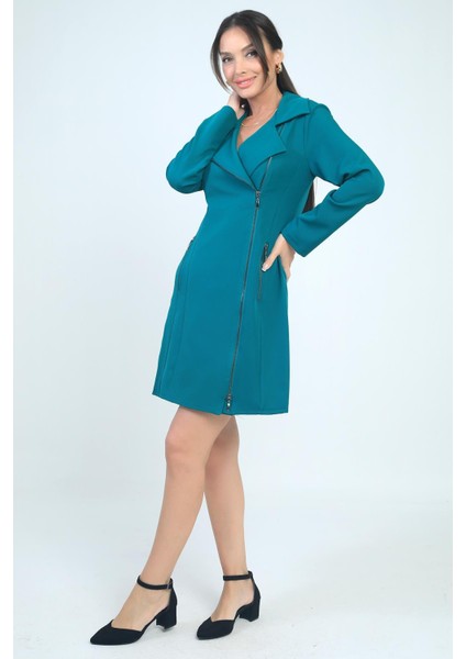 Kadın Fermuar Detaylı Kısa Elbise fiyatları