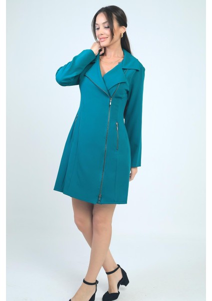 Kadın Fermuar Detaylı Kısa Elbise modelleri