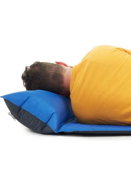 Ultralight Çift Kişilik Şişme Kamp Matı | 185*130*2.5 cm | Mavi