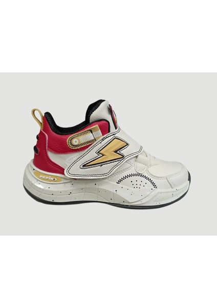 FK25-1828 Filet Ortopedi Spor Ayakkabı Krem Kırmızı