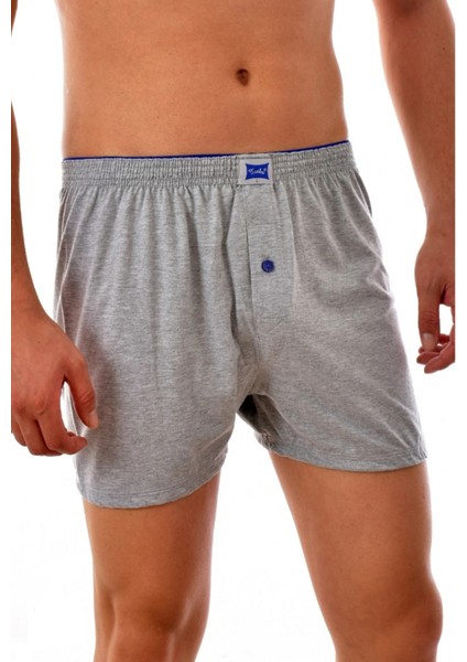 Erkek Penye Düz Boxer-5 Adet-Gri modelleri