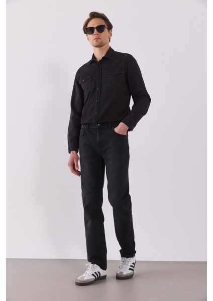 Kalimnos Black Comfort Fit Jean Pantolon-Black fırsatları