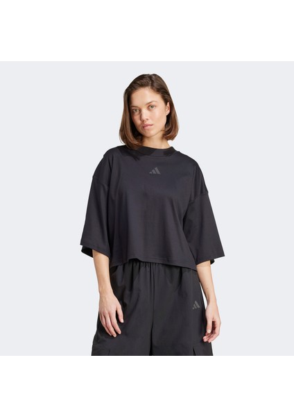 City Escape Kadın Siyah T-Shirt.-