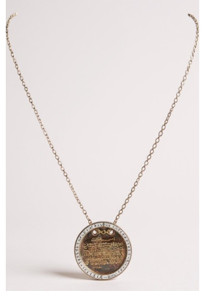 Zirkon Taşlı Ayetel Kürsi Dualı Çelik Kolye fırsatları