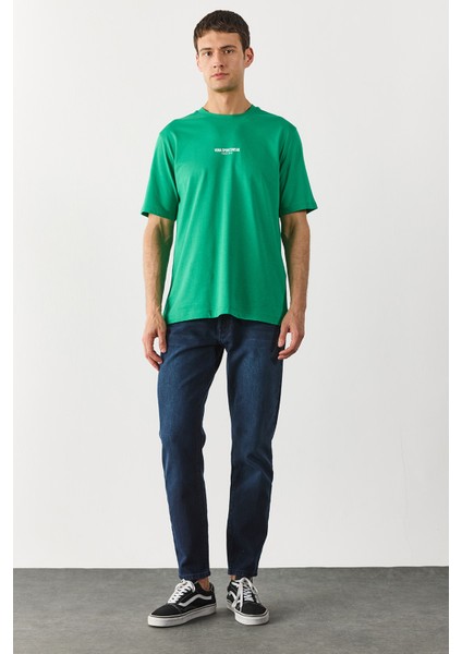 Smith Premium Blue Black Tapered Fit Jean Pantolon-Blue Black