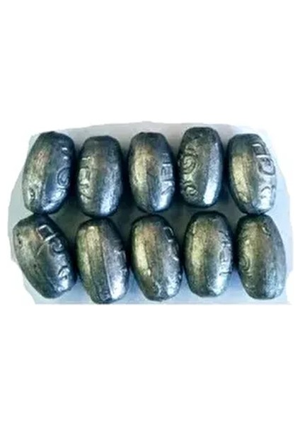 10 Adet Delikli Gezer Kurşun 5 Gram Balıkçılık Malzemesi fiyatları