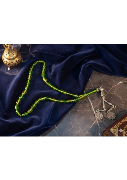 Yeşil Renkli Uçak Camı Tesbih – Kapsül Kesim