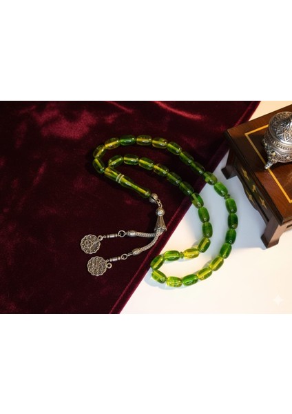 Yeşil Renkli Uçak Camı Tesbih – Kapsül Kesim fiyatları