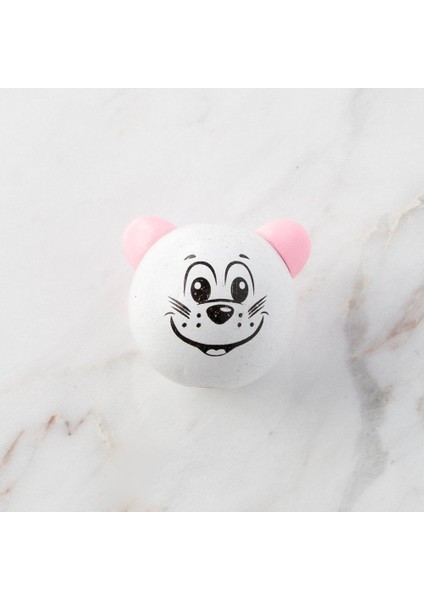 Loren 1 Adet Kedi Figürlü Ahşap Boncuk