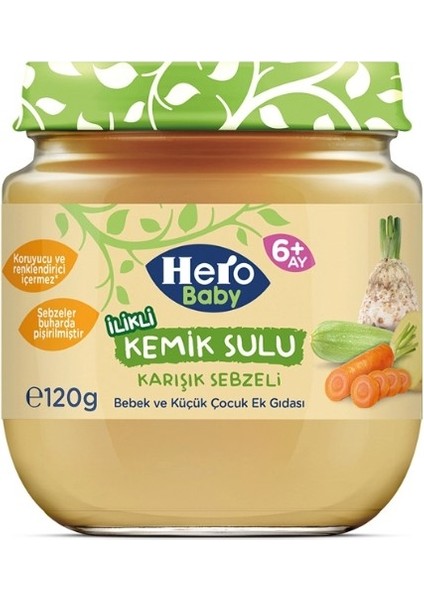 Hero Baby Gourmet Karışık Sebzeli Kavanoz Mama 120 gr